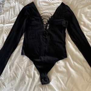 Express Black Bodysuit
